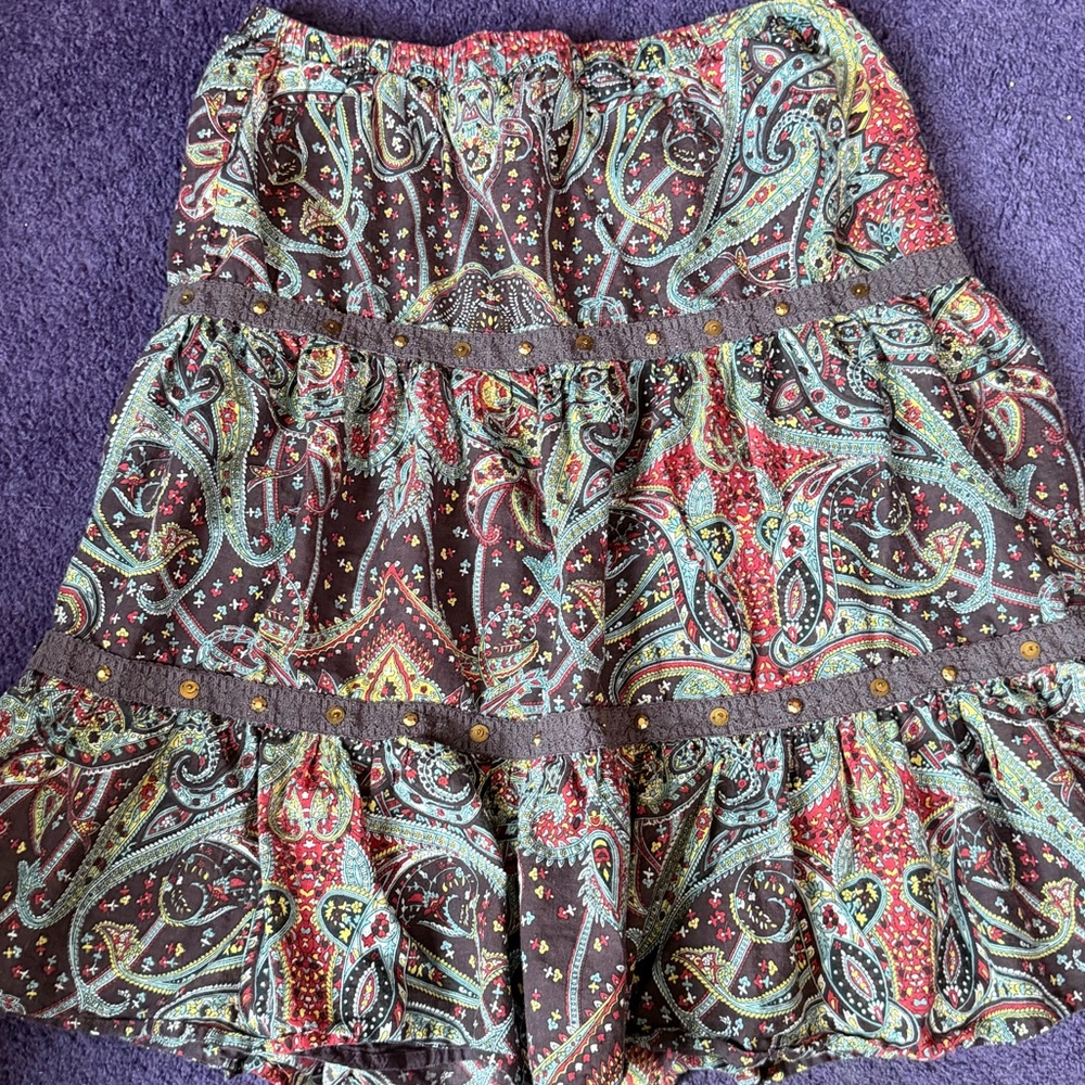 Paisley Print Women's Skirt